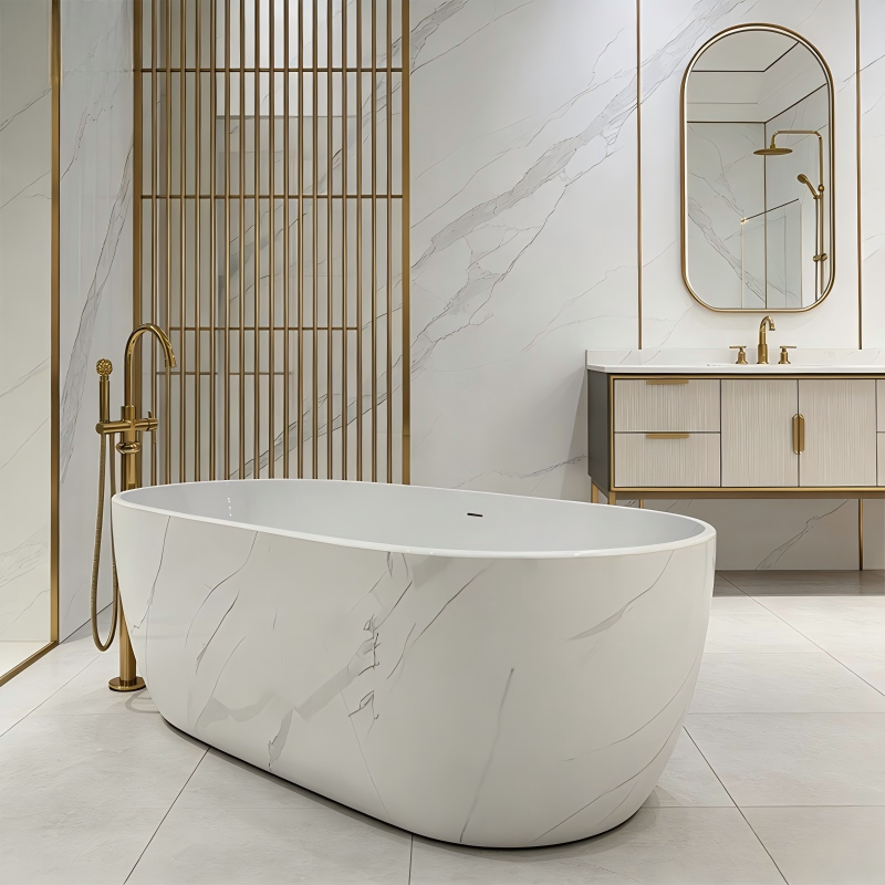 Acrylic Marble Pattern Tub ST-8002