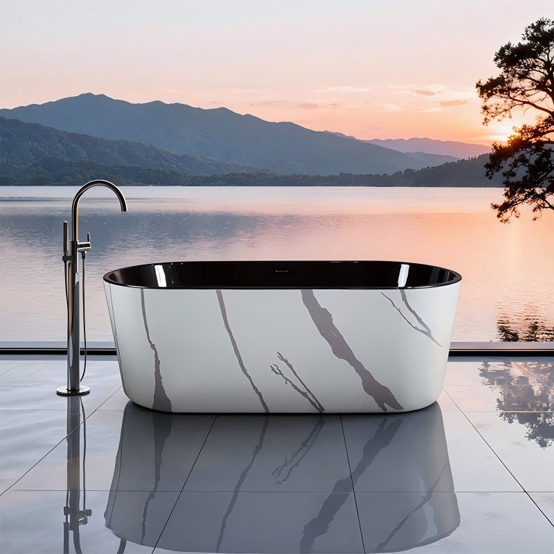 Acrylic Marble Pattern Tub