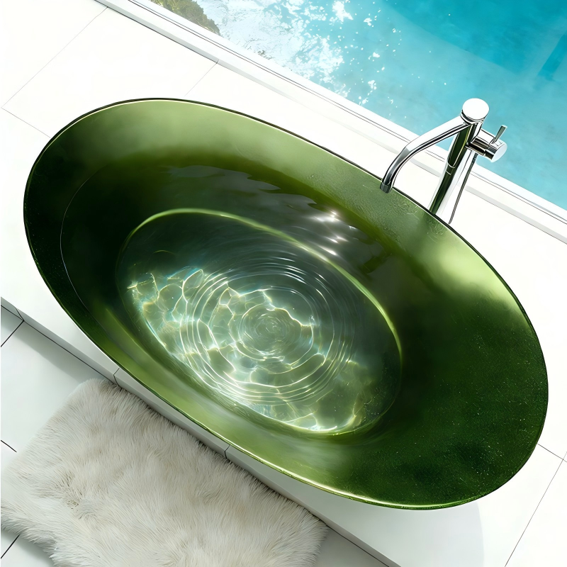 Acrylic Olive Green tub